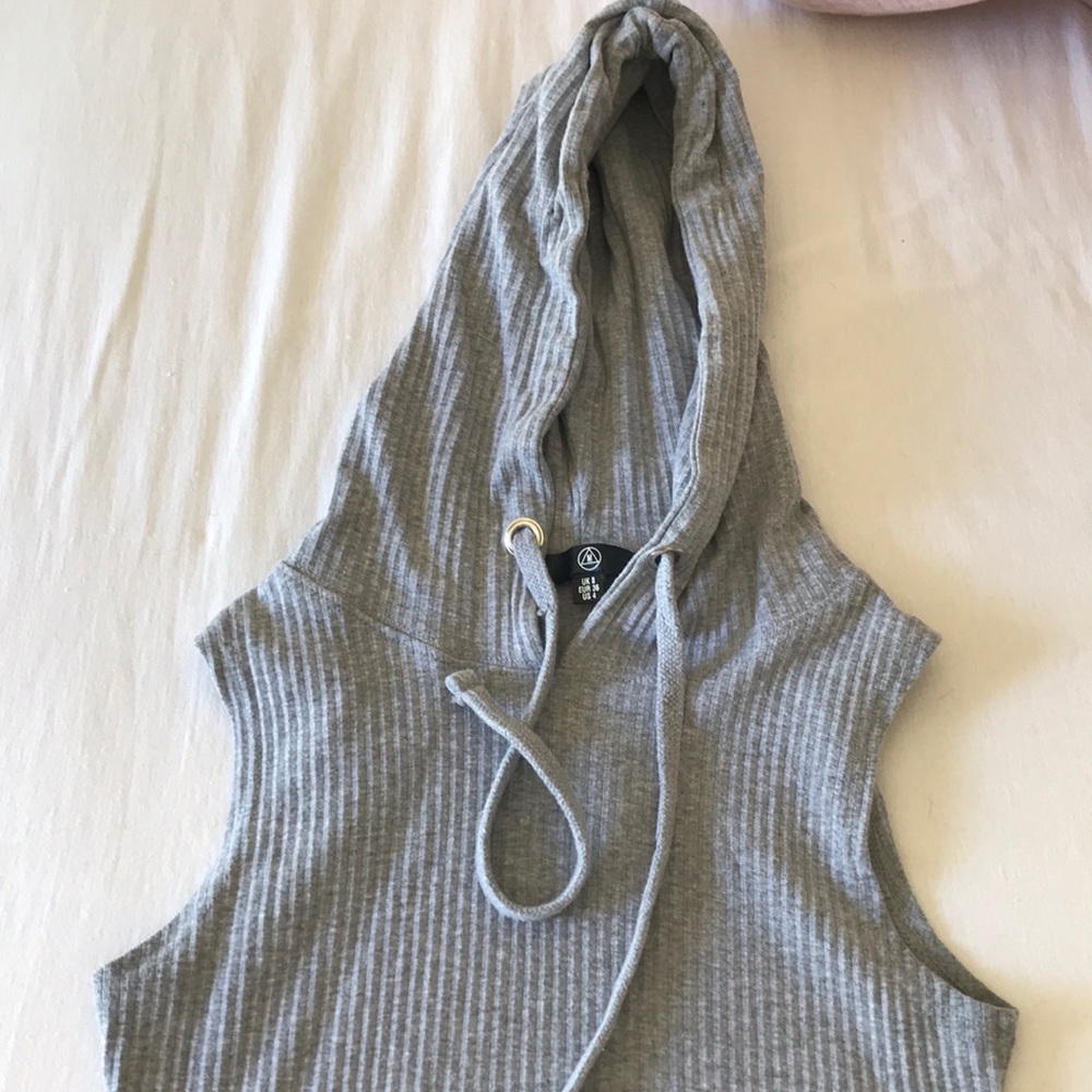 Gray hoodie dress